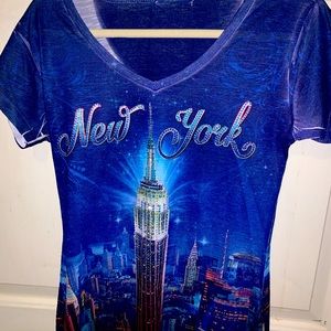 new york mc bling shirt brand unknown size medium
